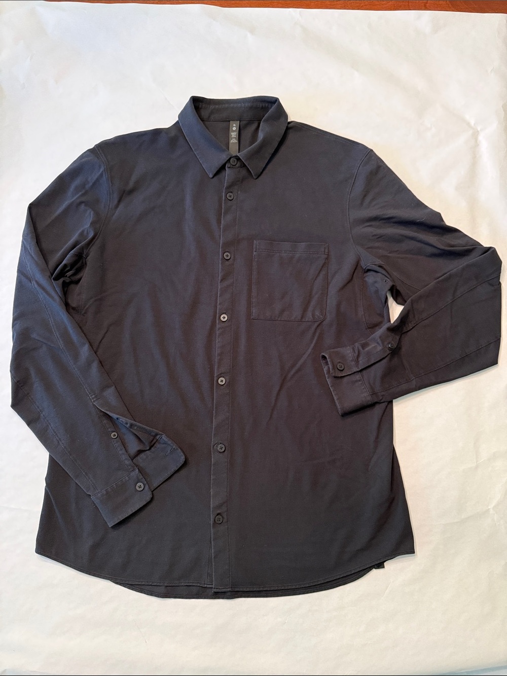 lululemon athletica Black Men's Long-Sleeve Button-Down Shirt